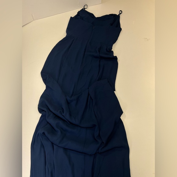 WAYF The Melanie Cowl Neck Gown New With Tags Size Small Navy Blue Bridesmaid - Picture 11 of 15